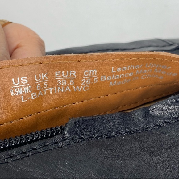 FRANCO SARTO BATTINA OVER-THE-KNEE BOOT wide calf in black leather size 9.5M NEW - Picture 3 of 8